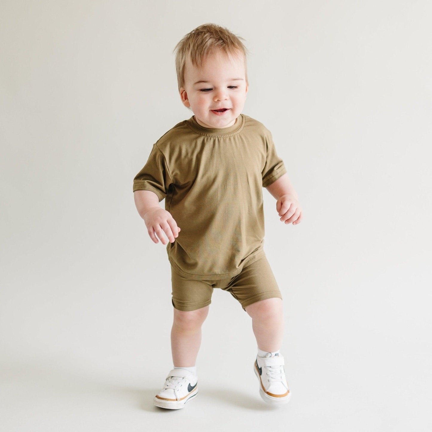 Bamboo Tee & Bike Shorts For Baby and Toddler- sold as separates