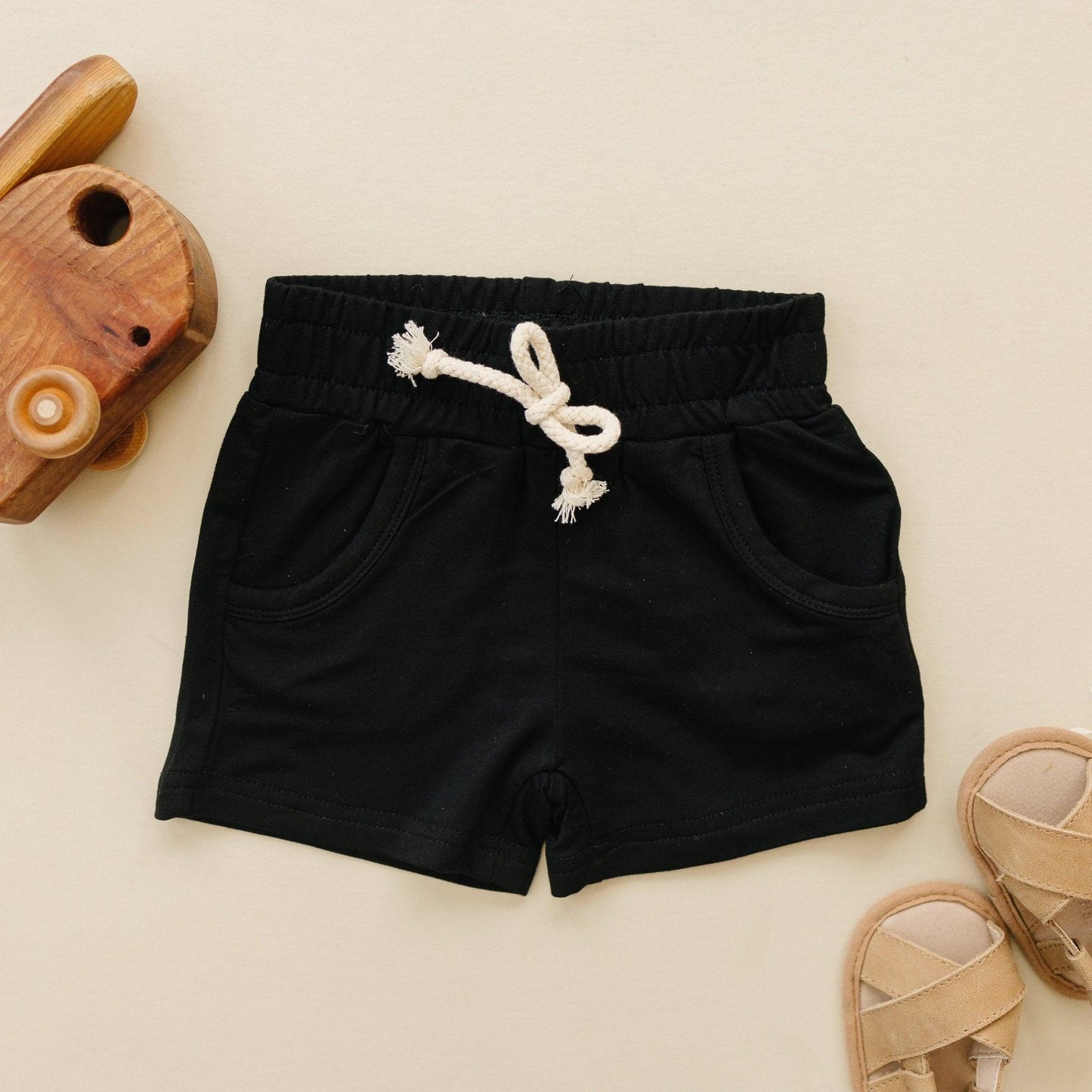 Bamboo Kids Terry Drawstring Shorts