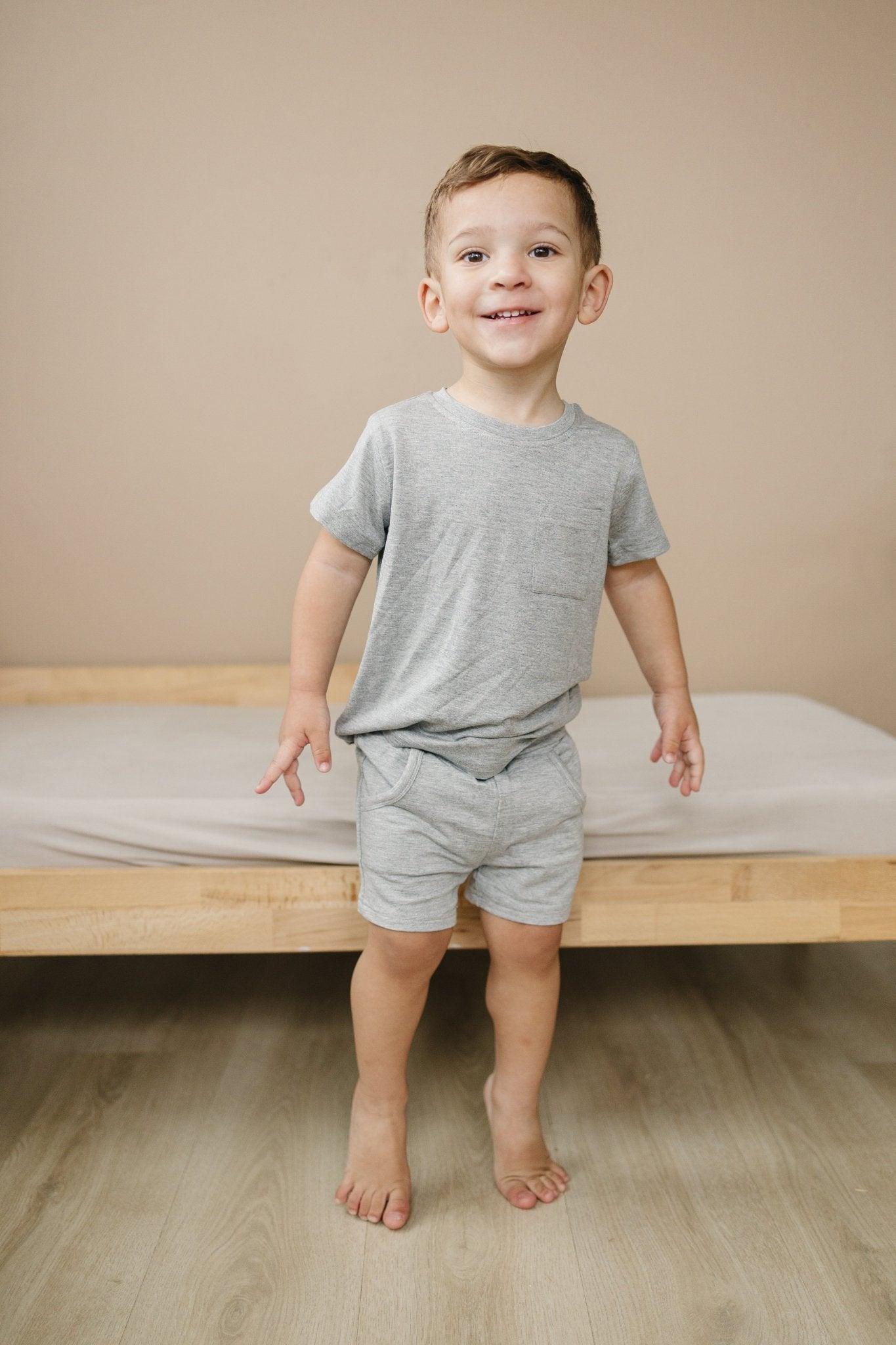 Bamboo Kids Terry Drawstring Shorts