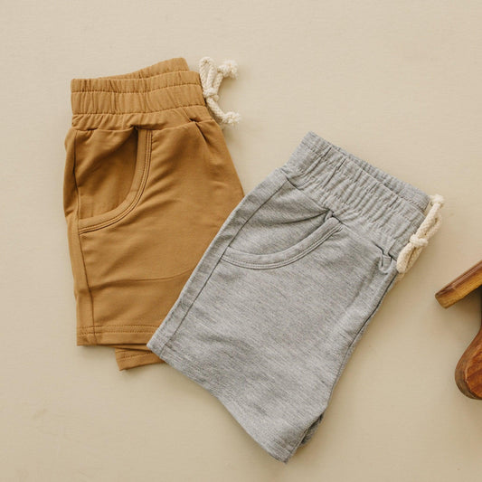 Bamboo Kids Terry Drawstring Shorts