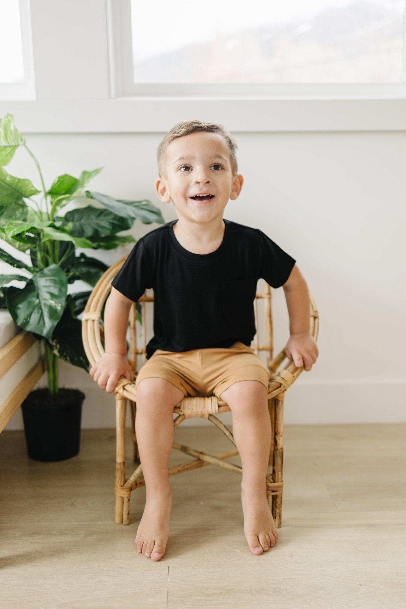 Bamboo Kids Terry Drawstring Shorts