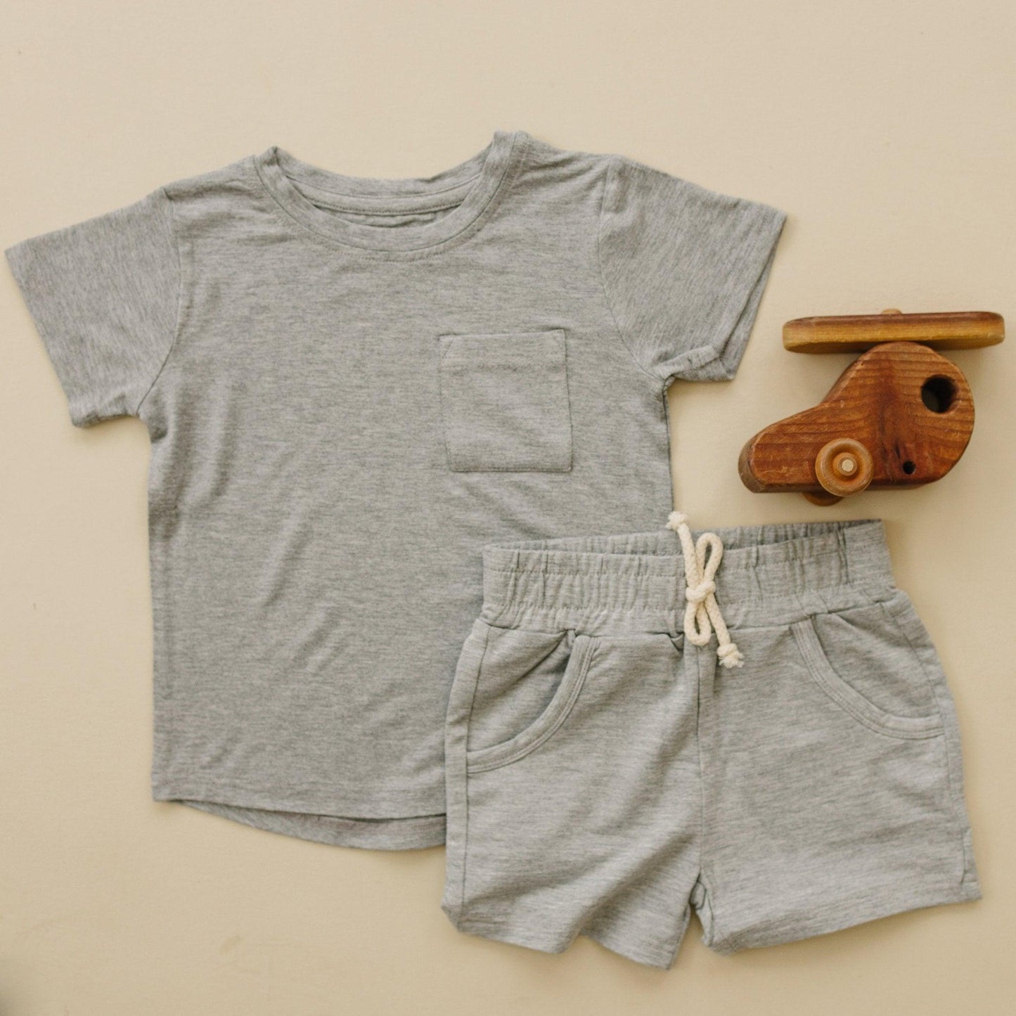 Bamboo Kids Terry Drawstring Shorts