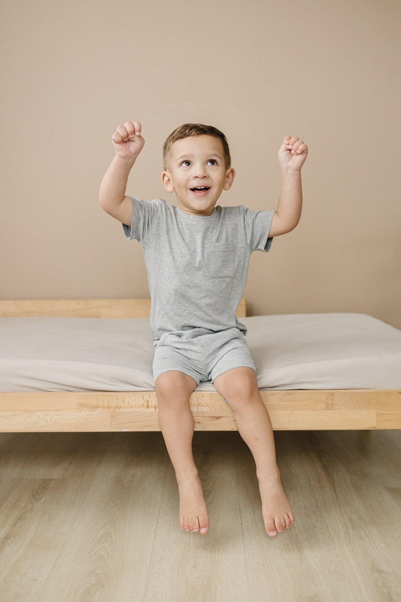 Bamboo Kids Terry Drawstring Shorts
