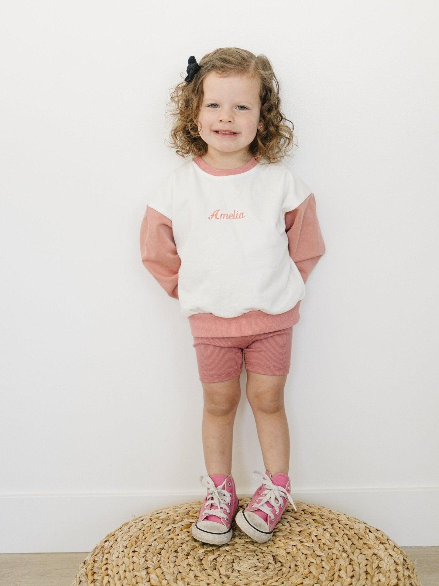 Ribbed Bamboo Baby & Kids Bike Shorts