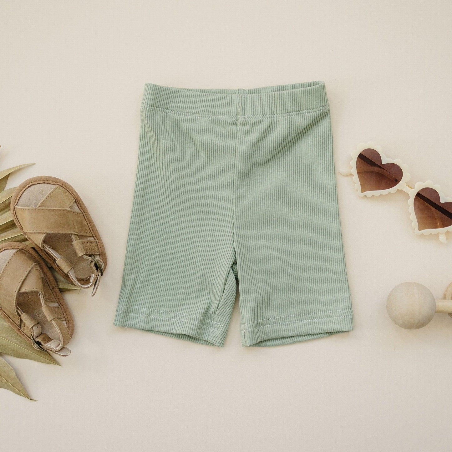 Ribbed Bamboo Baby & Kids Bike Shorts