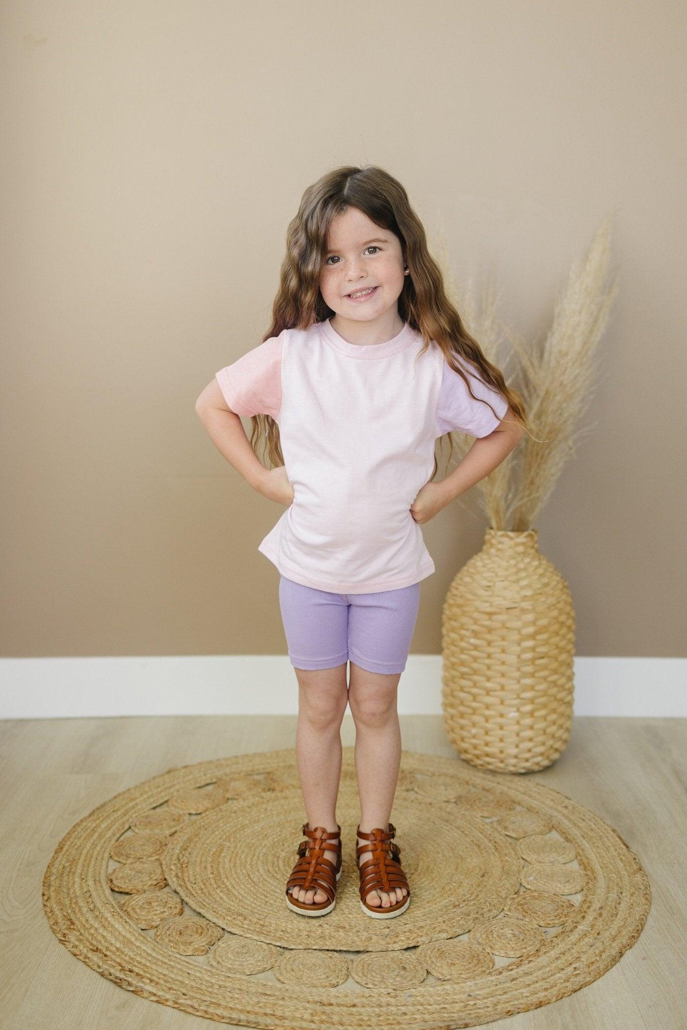 Ribbed Bamboo Baby & Kids Bike Shorts