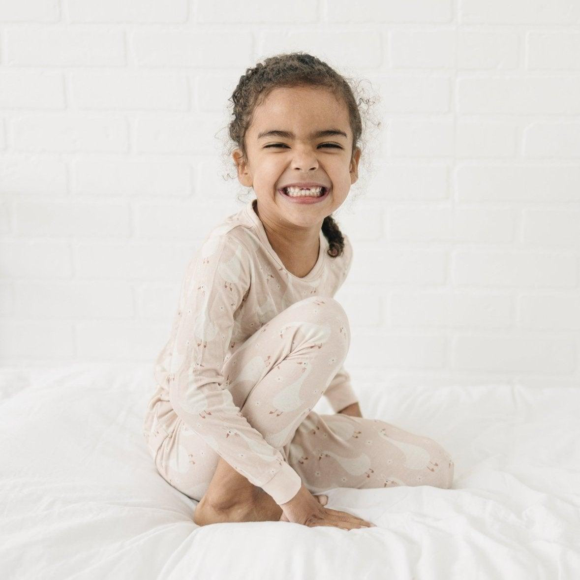 Silly Goose on the Loose 2pc Baby and Toddler Bamboo Pajamas